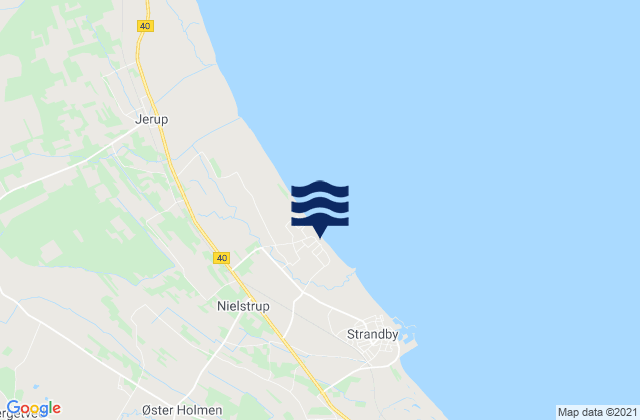 Mappa delle maree di Frederikshavn Kommune, Denmark