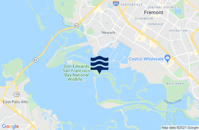 Mappa delle maree di Fremont, United States