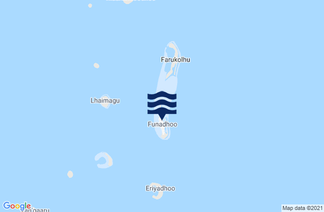 Mappa delle maree di Funadhoo, Maldives