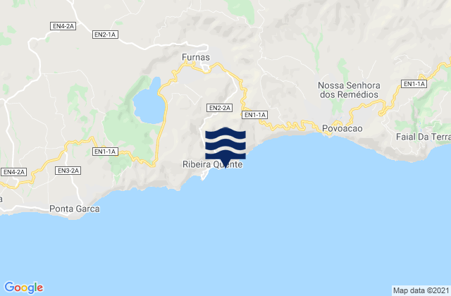 Mappa delle maree di Furnas, Portugal