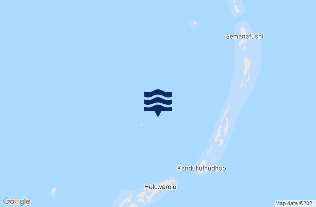 Mappa delle maree di Gaafu Alifu Atholhu, Maldives