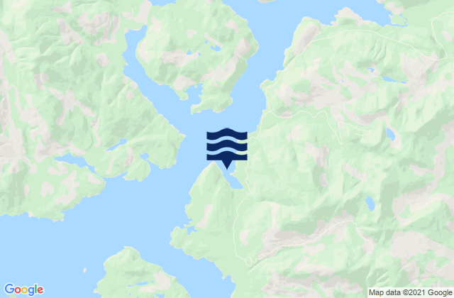 Mappa delle maree di Galiano Bay, Canada