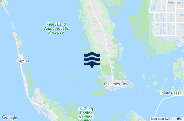 Mappa delle maree di Galt Island (Pine Island Sound), United States