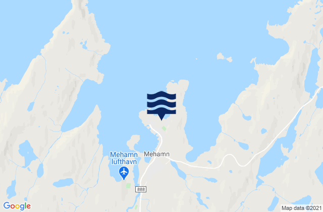 Mappa delle maree di Gamvik, Norway