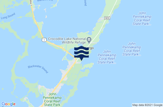 Mappa delle maree di Garden Cove (Key Largo), United States