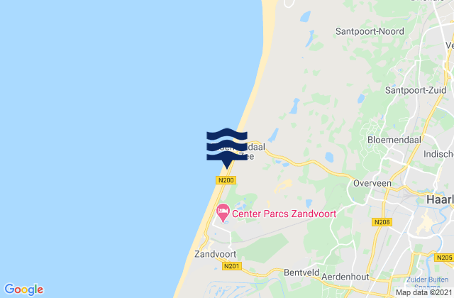Mappa delle maree di Gemeente Bloemendaal, Netherlands