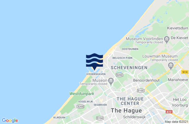 Mappa delle maree di Gemeente Den Haag, Netherlands