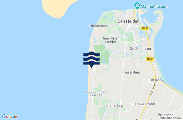 Mappa delle maree di Gemeente Den Helder, Netherlands