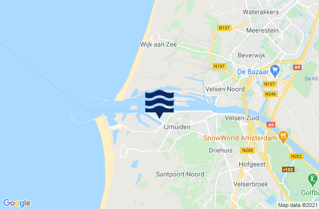 Mappa delle maree di Gemeente Haarlem, Netherlands