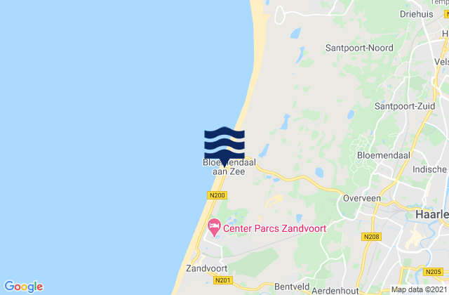 Mappa delle maree di Gemeente Heemstede, Netherlands