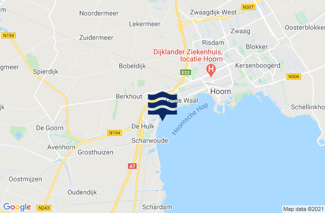 Mappa delle maree di Gemeente Heerhugowaard, Netherlands