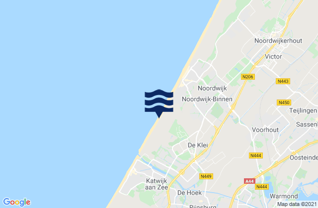 Mappa delle maree di Gemeente Leiden, Netherlands