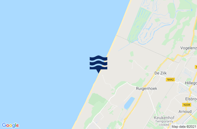 Mappa delle maree di Gemeente Lisse, Netherlands