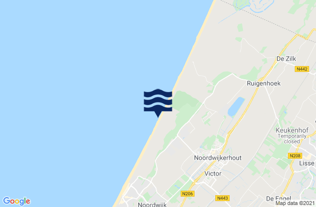Mappa delle maree di Gemeente Noordwijk, Netherlands