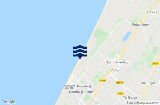 Mappa delle maree di Gemeente Teylingen, Netherlands