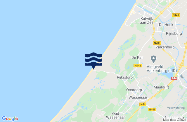 Mappa delle maree di Gemeente Wassenaar, Netherlands