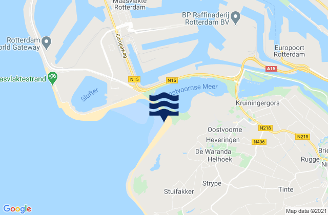 Mappa delle maree di Gemeente Westvoorne, Netherlands