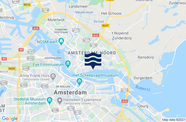 Mappa delle maree di Gemeente Zaanstad, Netherlands