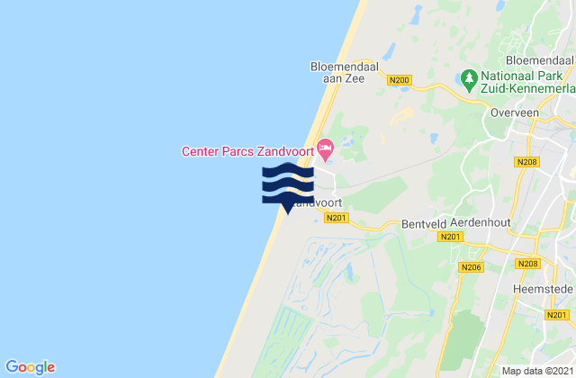 Mappa delle maree di Gemeente Zandvoort, Netherlands