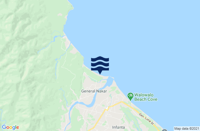 Mappa delle maree di General Nakar, Philippines