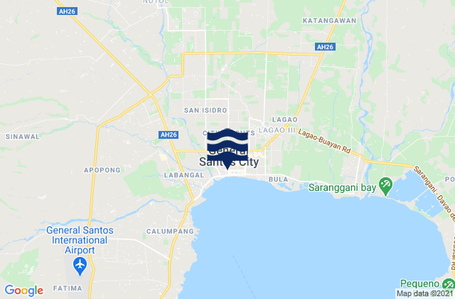 Mappa delle maree di General Santos City (Dadiangas), Philippines