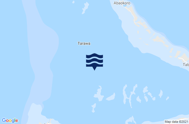 Mappa delle maree di Gilbert Islands, Kiribati
