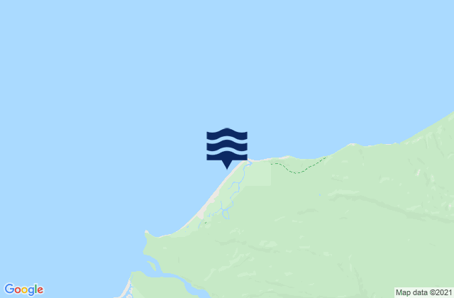 Mappa delle maree di Gillespie Beach, New Zealand