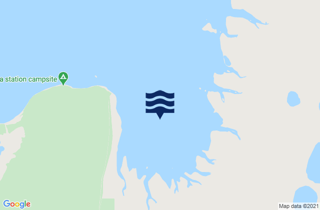 Mappa delle maree di Giralia Bay, Australia
