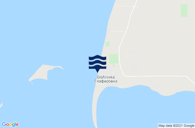 Mappa delle maree di Glafirovka, Russia