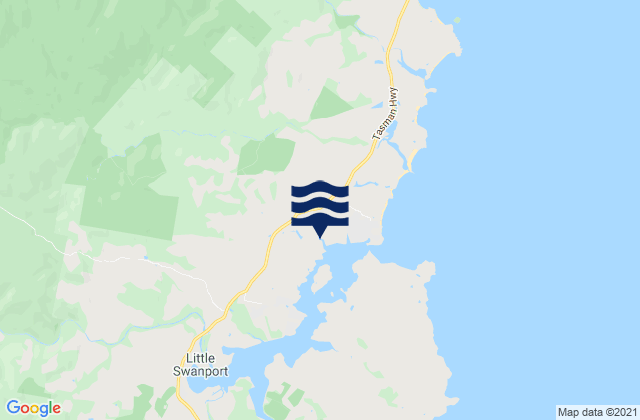 Mappa delle maree di Glamorgan/Spring Bay, Australia