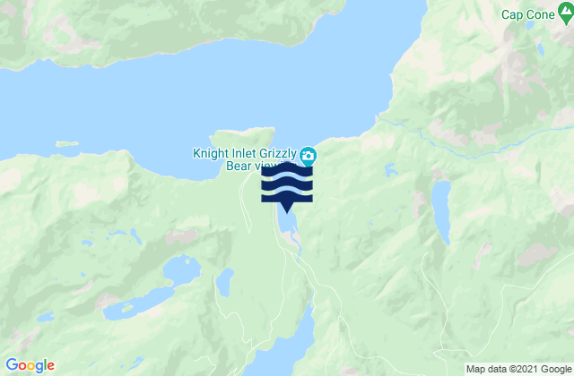 Mappa delle maree di Glendale Cove, Canada