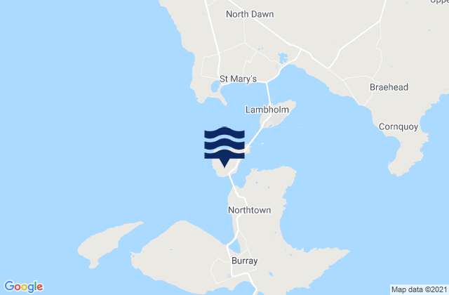 Mappa delle maree di Glimps Holm, United Kingdom