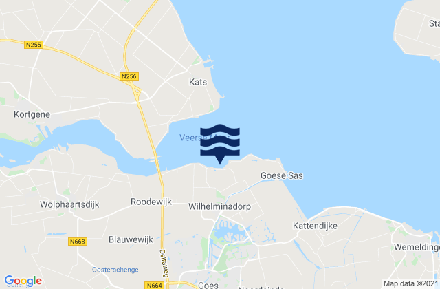 Mappa delle maree di Goes, Netherlands