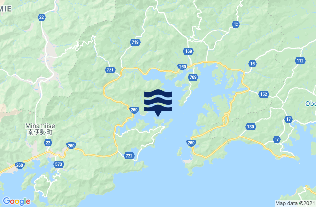 Mappa delle maree di Gokasyo, Japan