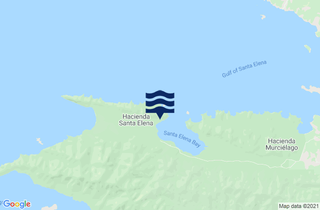 Mappa delle maree di Golfo Elena, Costa Rica