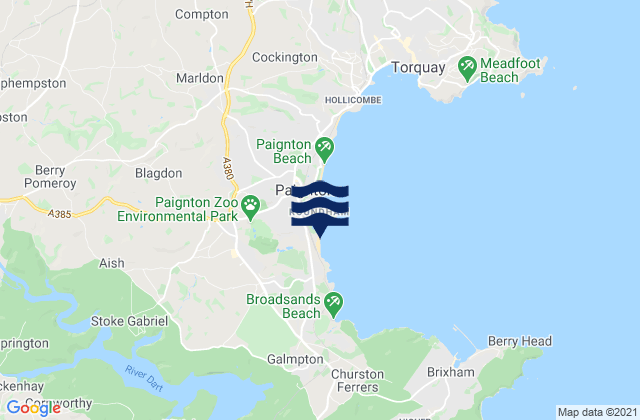 Mappa delle maree di Goodrington Sands Beach, United Kingdom