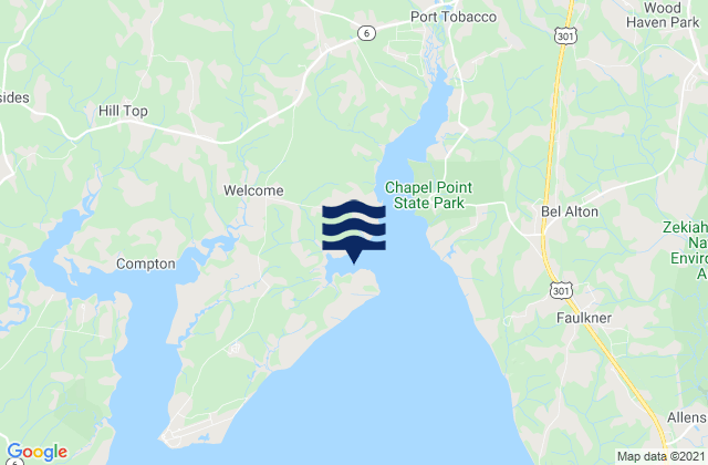 Mappa delle maree di Goose Bay, United States