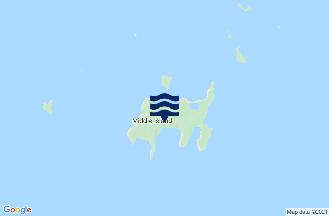 Mappa delle maree di Goose Island Bay, Australia
