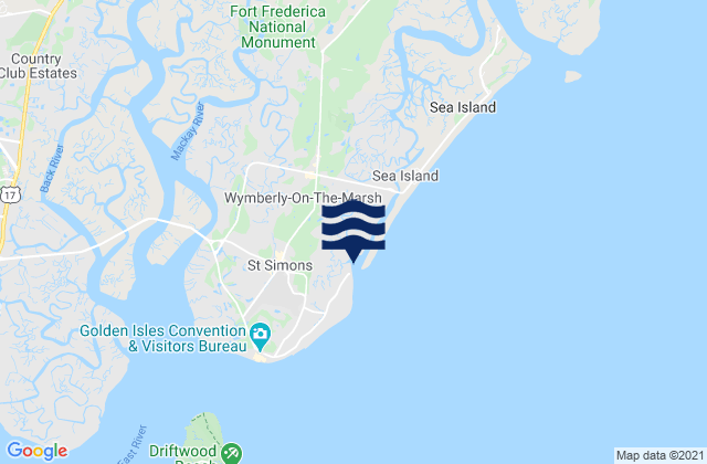 Mappa delle maree di Goulds Inlet, United States