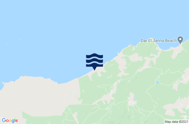 Mappa delle maree di Gouvernorat de Bizerte, Tunisia