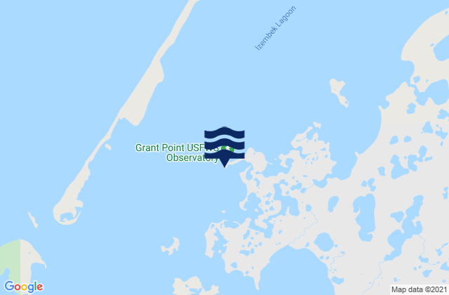 Mappa delle maree di Grant Point (Izembek Lagoon), United States