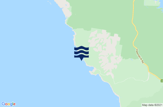 Mappa delle maree di Granville Harbour, Australia