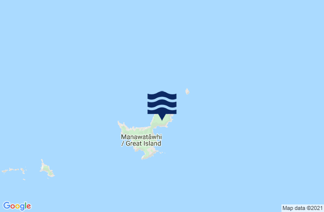 Mappa delle maree di Great Island (North West Bay), New Zealand