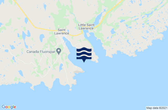 Mappa delle maree di Great St. Lawrence Harbour, Canada