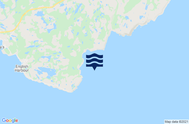 Mappa delle maree di Green Bay, Canada