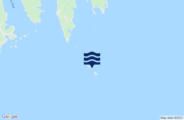 Mappa delle maree di Green Island (Petit Manan Bar), United States