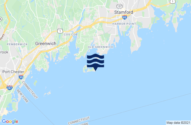Mappa delle maree di Greenwich Point, United States