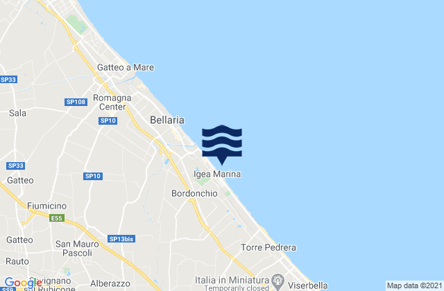 Mappa delle maree di Greta Benvenuti, Italy