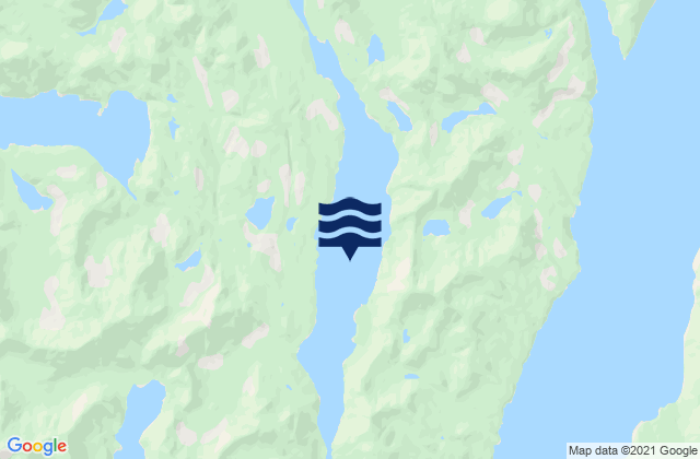Mappa delle maree di Griffin Passage, Canada