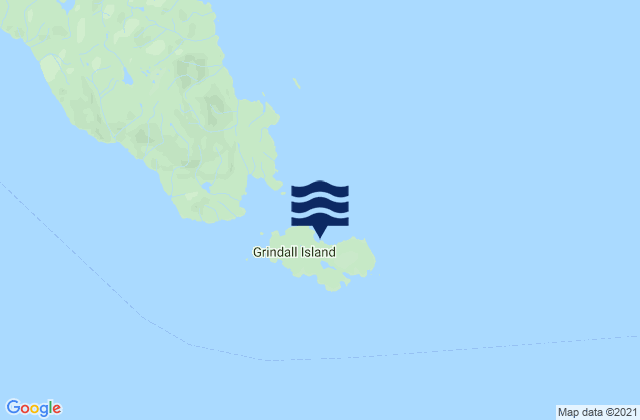 Mappa delle maree di Grindall Island, United States